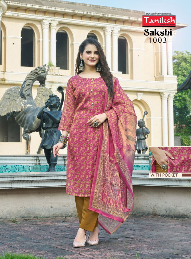 Sakshi Vol 1 By Taniksh Printed Kurti With Bottom Dupatta Wholesale Price In Surat
